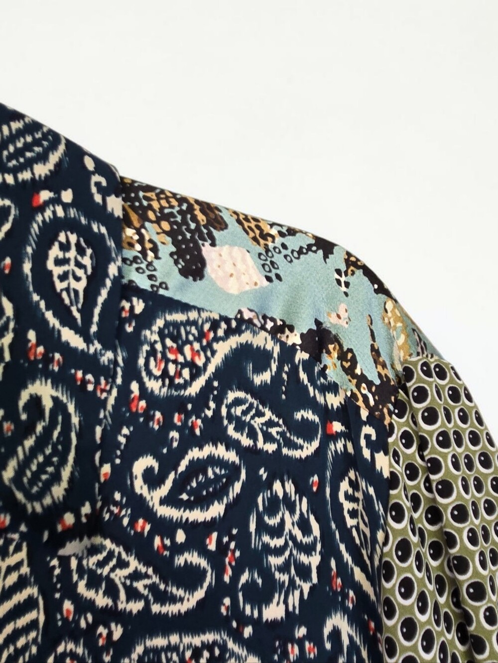 Alembika Paisley Shirt Dress Size 4 US size L / XL Oversize NEW $324 - Picture 9 of 16